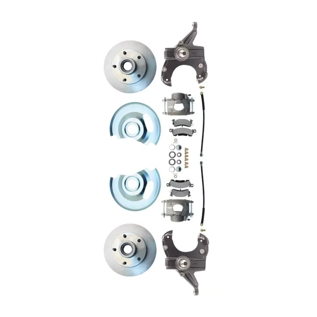 Fits 63-70 C-10 5 Lug Rotor 2.5_ Drop Disc Brake Conversion Wheel Kit DBK6370D-5
